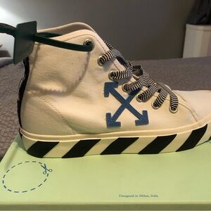 Off-White Mid- Top Vulcanized Sneaker